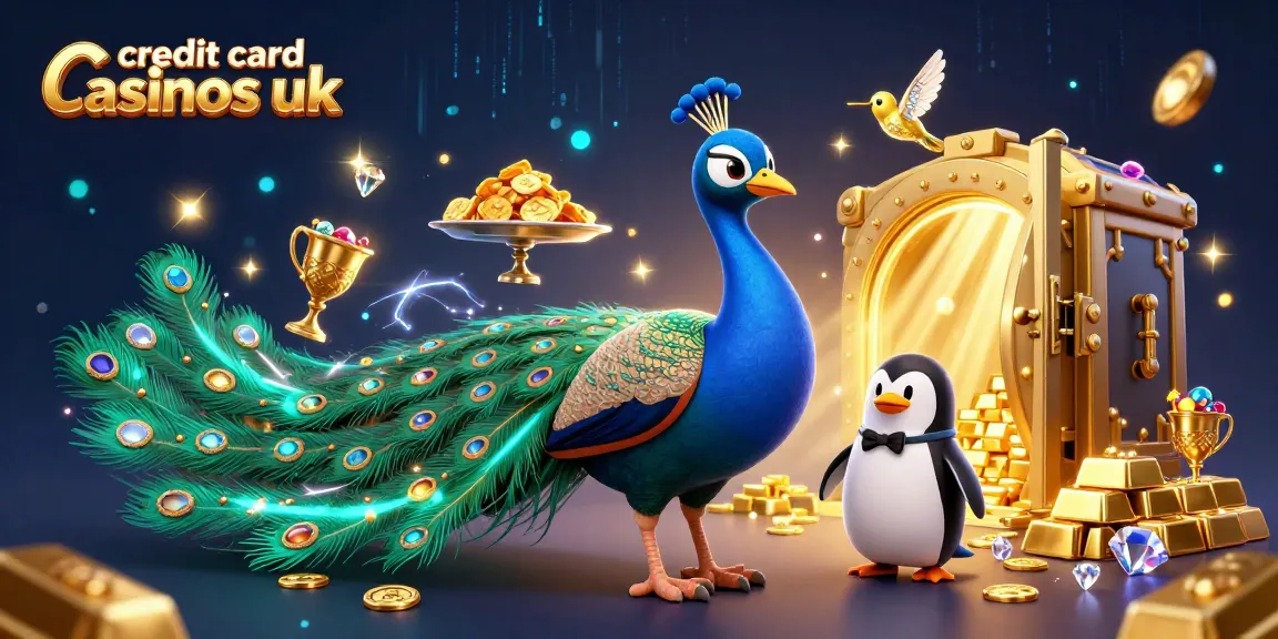 Engage with the excitement of credit card casinos UK featuring vibrant casino elements and characters.